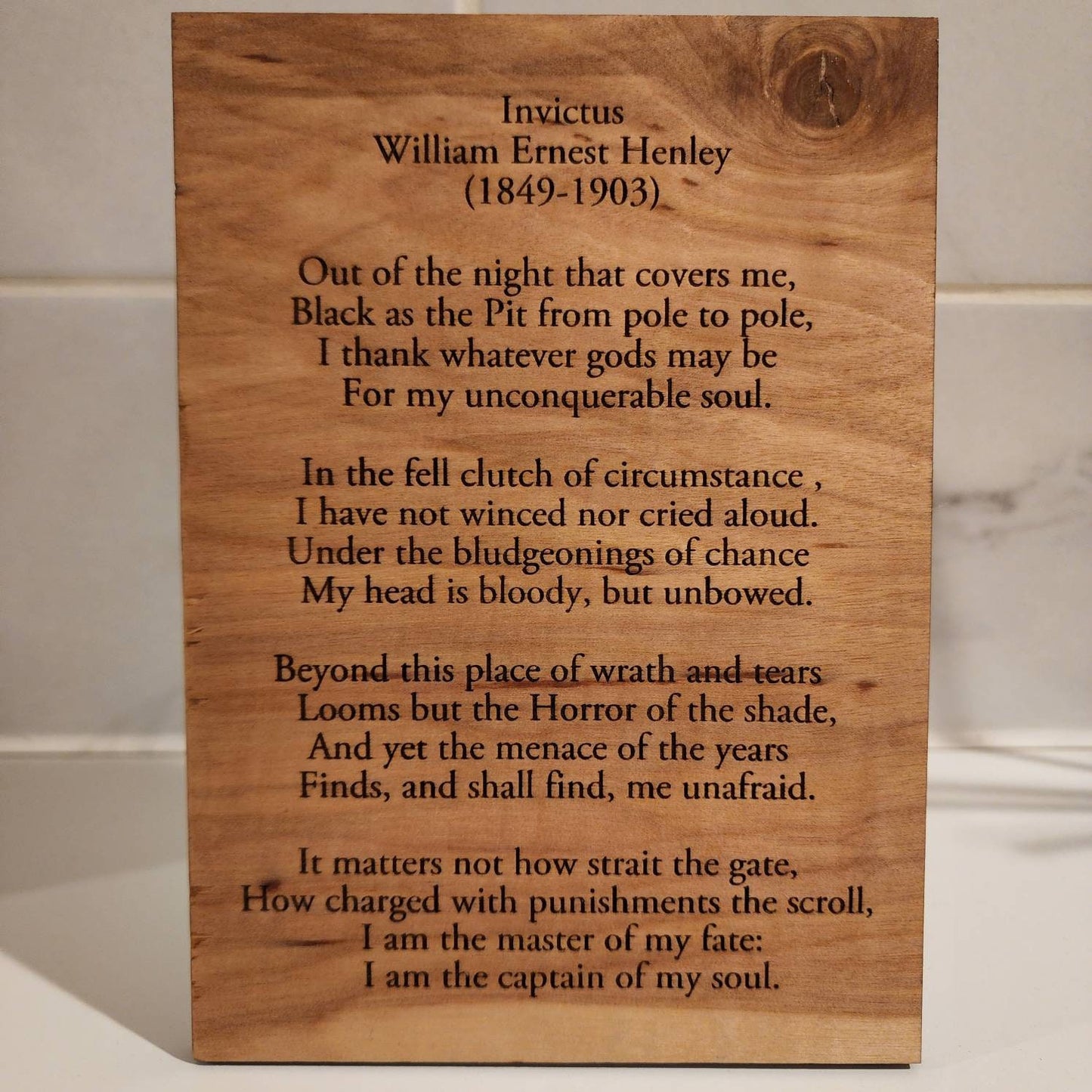 Poetry Plaque