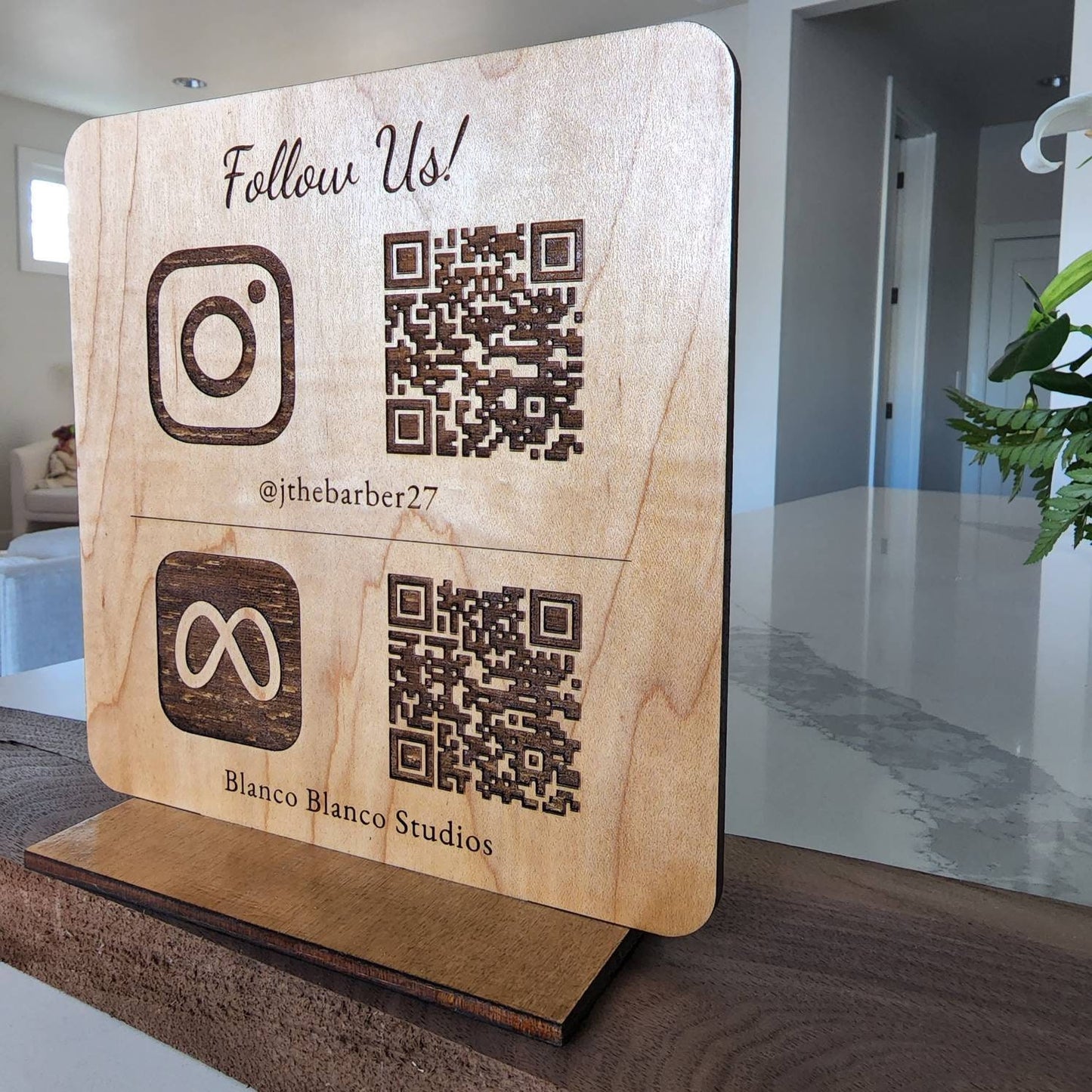 Social Media QR Code Sign